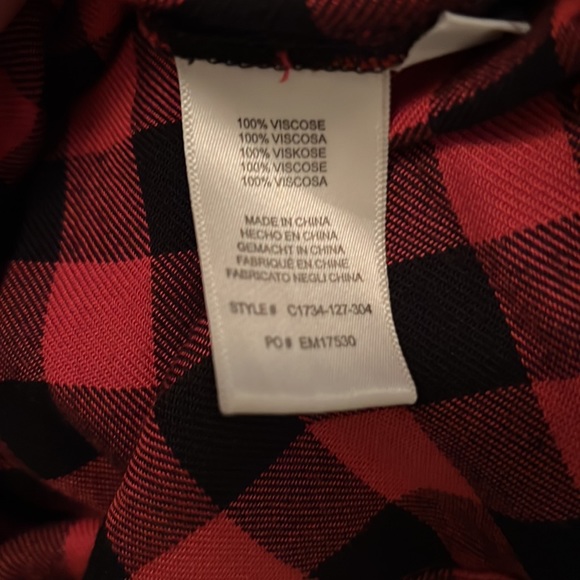 Cloth & Stone Anthro Flutter sleeve plaid dress size S - Picture 6 of 6